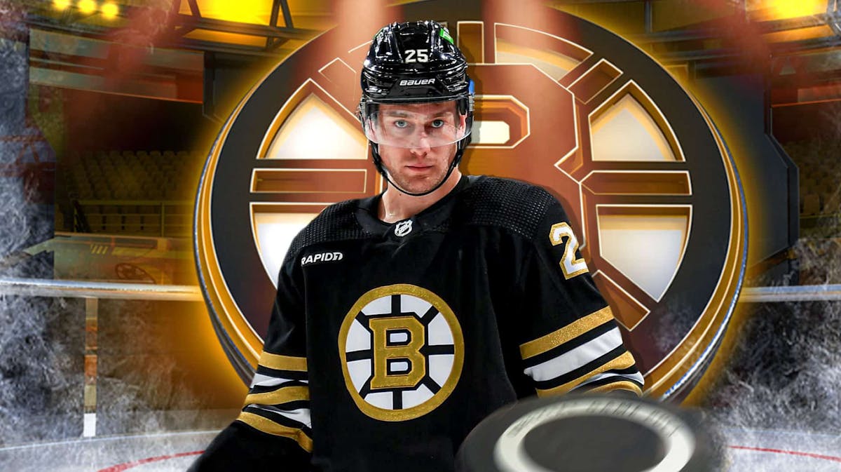 Bruins star Brandon Carlo talks the birth of his child ahead of the Panthers game.