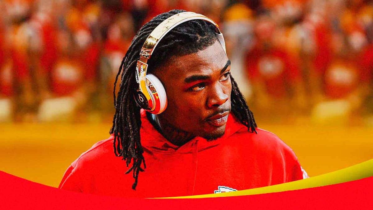 Chiefs' Rashee Rice looks at assault investigation reporters