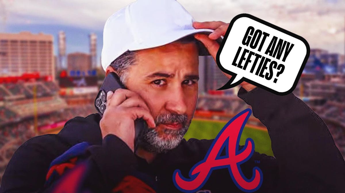 Braves GM Alex Anthopoulos asking, "Got any lefties?"