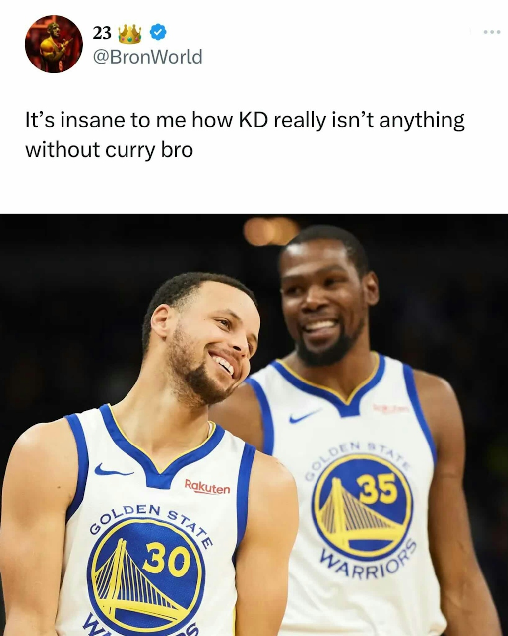 KD’s career hasn’t been the same since he left the Warriors 💀