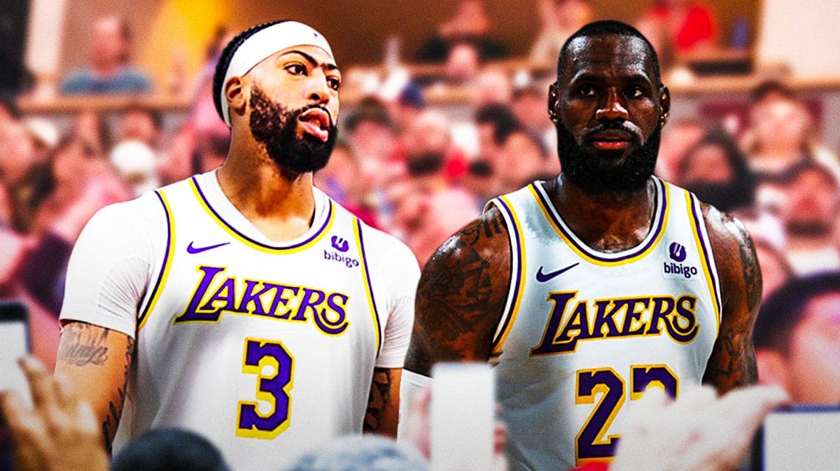 Disappointed Lakers stars LeBron James and Anthony Davis