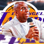 Former Los Angeles Lakers player Magic Johnson