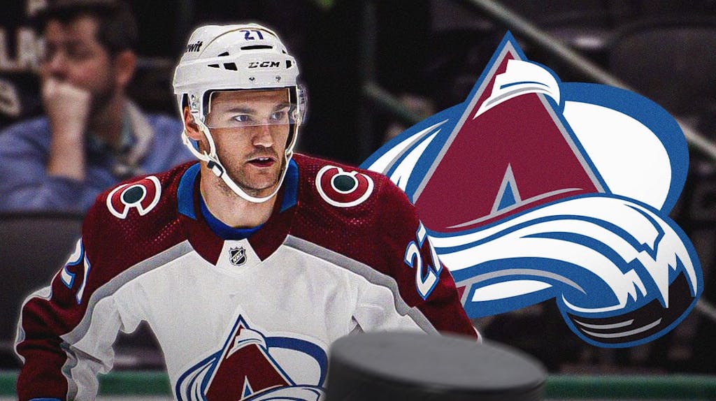Avalanche's Jonathan Drouin looks at Stars players before Game 3