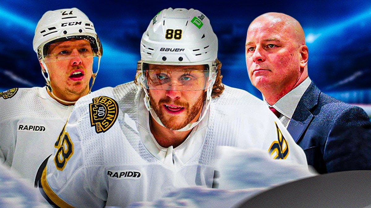 Jim Montgomery, David Pastrnak and Hampus Lindholm may be reliving last year's playoff nightmare