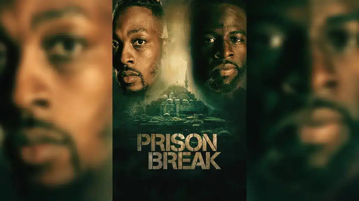 Dwight Howard and Warriors' Draymond Green in the poster of the TV series Prison Break